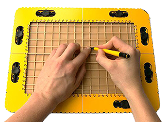 XY трафарет для TactiPad
